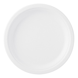 Duni ecoecho® Piatto monouso in bagassa compostabile, ø 26 cm, Bianco (confezione 50 pezzi) Duni ecoecho® Piatto monouso in bagassa compostabile, ø 26 cm, Bianco (confezione 50 pezzi)