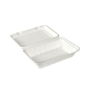 Duni ecoecho® Scatola Meal 1 scomparto in bagassa bio e compostabile, Capacità 850 ml, 23,9 x 15,6 x 6,3 cm, Bianco (confezione 120 pezzi) Duni ecoecho® Scatola Meal 1 scomparto in bagassa bio e compostabile, Capacità 850 ml, 23,9 x 15,6 x 6,3 cm, Bianco (confezione 120 pezzi)