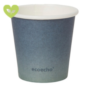 Duni ecoecho® Tazza monouso Urban in carta/PLA, Capacità 55 ml, Decorata (confezione 1.000 pezzi)
