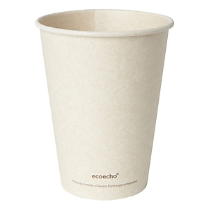 Duni ecoecho® Tazza Sweet per bevande calde in bagassa e PLA compostabile, Capacità 350 ml, Decorata (confezione 50 pezzi) Duni ecoecho® Tazza Sweet per bevande calde in bagassa e PLA compostabile, Capacità 350 ml, Decorata (confezione 50 pezzi)