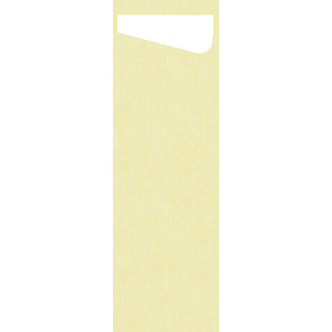 duni sacchetto® slim dunisoft busta per posate, 7 x 23 cm, crema (confezione 60 pezzi)