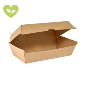DUNI Scatola monouso Clambox Large 1 scomparto, Capacità 1100 ml, Cartone ondulato, Marrone (confezione 180 pezzi) DUNI Scatola monouso Clambox Large 1 scomparto, Capacità 1100 ml, Cartone ondulato, Marrone (confezione 180 pezzi)