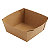 DUNI Scatola monouso Viking® Cube Low, Cartone laminato PE, Capacità 510 ml, 11,3 x 11,3 x 5 cm, Marrone (confezione 300 pezzi) - 1