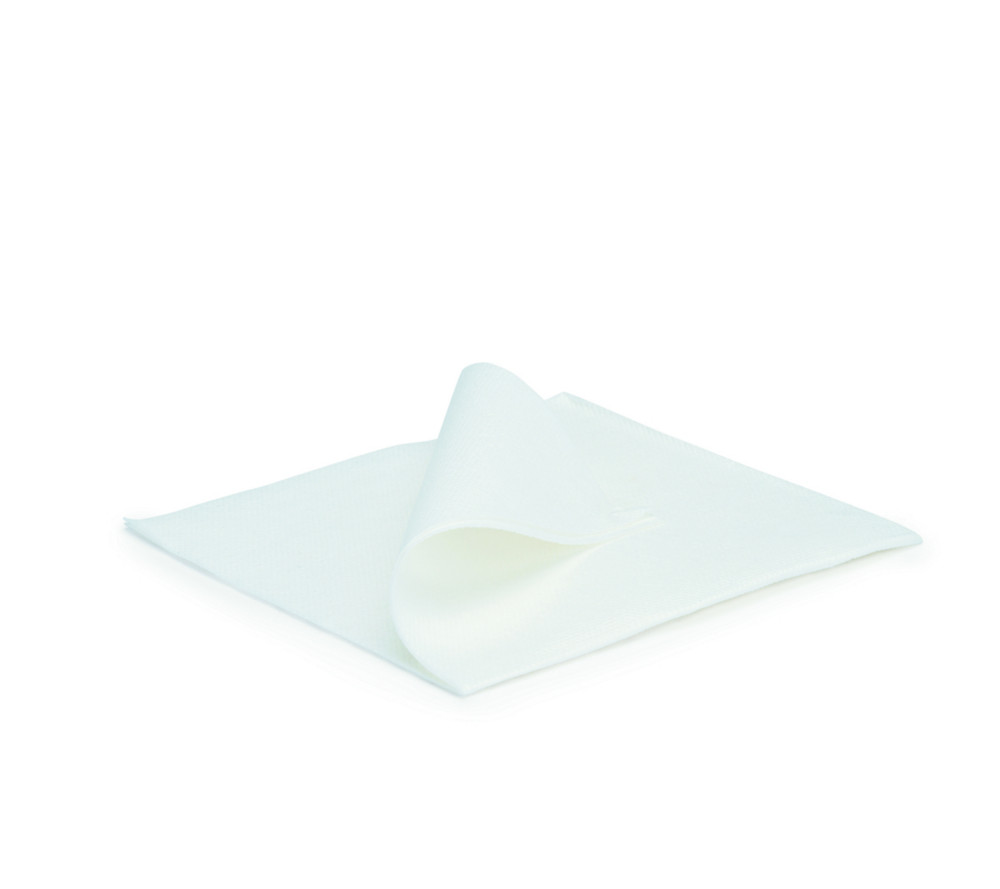 Duni Serviettes de table en papier blanches 20 x 20 cm - Boîte distributrice de 50