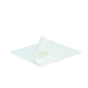 Duni Serviettes de table en papier blanches 20 x 20 cm - Boîte distributrice de 50