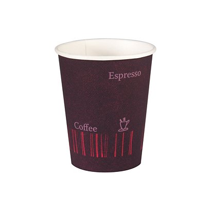 DUNI Tazza monouso Coffee Quick, Capacità 200 ml, Cartone/PE, Marmo (confezione 80 pezzi)