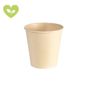 DUNI Tazza Sweet in bagassa con rivestimento a base d'acqua, Per bevande calde e fredde, Capacità 180 ml, Naturale (confezione 50 pezzi) DUNI Tazza Sweet in bagassa con rivestimento a base d'acqua, Per bevande calde e fredde, Capacità 180 ml, Naturale (confezione 50 pezzi)