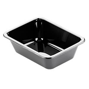 DUNI Vaschetta piccola porzione in CPET, Duniform® 1 scomparto, 17,1 x 12,7 x 5 cm, Nero (confezione 840 pezzi) DUNI Vaschetta piccola porzione in CPET, Duniform® 1 scomparto, 17,1 x 12,7 x 5 cm, Nero (confezione 840 pezzi)