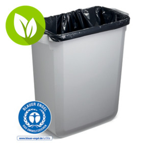 DURABIN® Contenedor de residuos con certificación Blue Angel, sin tapa, 60 Litros, gris