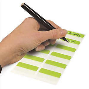 DURABLE Boîte 24 Index Quick Tab Duo adhésifs double face repositionnable - L40 x H12 mm - Assortis DURABLE Boîte 24 Index Quick Tab Duo adhésifs double face repositionnable - L40 x H12 mm - Assortis