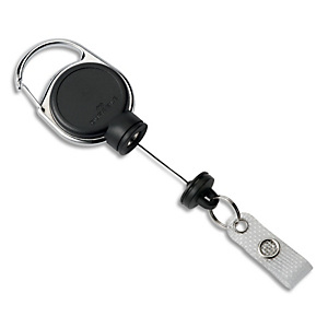 DURABLE Boîte de 5 Enrouleurs Noir porte-bagde clés, capacité 300g, verrouillage aimanté, longueur 60 cm DURABLE Boîte de 5 Enrouleurs Noir porte-bagde clés, capacité 300g, verrouillage aimanté, longueur 60 cm