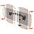 Durable Bras support écran double articulé Select - Argent métallisé - 5