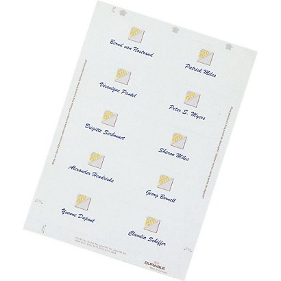DURABLE Bristols pour badge - Planches A4 à imprimer - Boîte de 200