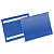 Durable Busta identificativa con bande adesive, A5 orizzontale, Blu/trasparente (confezione 50 pezzi) - 1