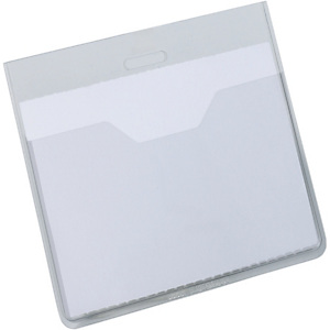 Durable Busta portanome a tasca aperta, 60 x 90 mm, Trasparente (confezione 20 pezzi) Durable Busta portanome a tasca aperta, 60 x 90 mm, Trasparente (confezione 20 pezzi)