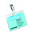 Durable Busta portanome a tasca aperta con clip in metallo, 60 x 90 mm, Trasparente (confezione 25 pezzi) - 2