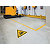 Durable Cartello segnaletico di sicurezza da pavimento, Adesivo, Attenzione passaggio carrelli - W014, Ø 430 mm - 3