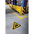 Durable Cartello segnaletico di sicurezza da pavimento, Adesivo, Attenzione passaggio carrelli - W014, Ø 430 mm - 4