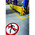 Durable Cartello segnaletico di sicurezza da pavimento, Adesivo, Vietato ai pedoni - P004, Ø 430 mm - 2