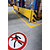 Durable Cartello segnaletico di sicurezza da pavimento, Adesivo, Vietato ai pedoni - P004, Ø 430 mm - 3