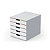 Durable Cassettiera 5 cassetti Varicolor® MIX 5, Struttura bianca, cm 28 x 35,5 x 29,2 h - 1