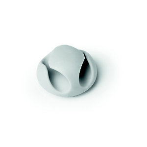 Durable CAVOLINE® CLIP 2 Clip fermacavi adesiva per 2 cavi, Grigio (confezione 6 pezzi)
