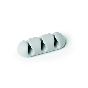 Durable CAVOLINE® CLIP 3 Clip fermacavi adesiva per 3 cavi, Grigio (confezione 2 pezzi)