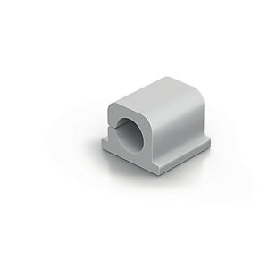 Durable CAVOLINE® CLIP PRO 1 Clip fermacavi adesiva per 1 cavo, Grigio (confezione 6 pezzi)