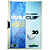 Durable Chemise à clip A4 Duraclip en PVC - 30 feuilles - Gris - 4