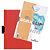 Durable Chemise à clip  Duraclip en PVC - Rouge - 60 feuilles - lot de 5 - 7