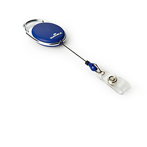 DURABLE Chiocciola YO-YO Style per portabadge - blu - filo retrattile 80cm - Durable - conf. 10 pezzi DURABLE Chiocciola YO-YO Style per portabadge - blu - filo retrattile 80cm - Durable - conf. 10 pezzi