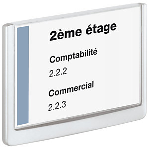 Durable CLICK SIGN, plaque de porte, plastique, A5 (210 x 148,5 mm), blanc