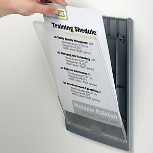 Durable CLICK SIGN, Targa per porte, Plastica, Formato A4 (210 x 297 mm), Grafite Durable CLICK SIGN, Targa per porte, Plastica, Formato A4 (210 x 297 mm), Grafite
