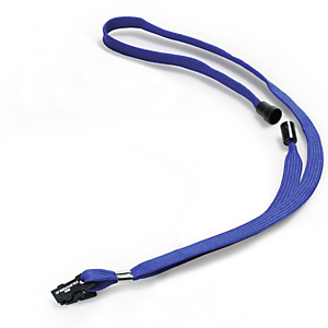 DURABLE Cordoncino per portabadge - tessuto blu - 44x1 cm - Durable - conf. 10 pezzi DURABLE Cordoncino per portabadge - tessuto blu - 44x1 cm - Durable - conf. 10 pezzi