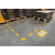 Durable Cornice da Pavimento con Adesivo Rimovibile, Per Inserti Formato A5, Giallo (confezione 10 pezzi) - 2