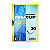 Durable Duraclip®, Dossier de pinza, A4, PVC, 30 hojas, transparente con clip amarillo - 1