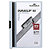 Durable Duraclip®, Dossier de pinza, A4, PVC, 60 hojas, transparente con clip azul claro - 1