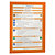 Durable Duraframe® Cartel adhesivo personalizable A4, naranja - 1