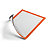 Durable Duraframe® Cornice portadocumenti magnetica, Formato A4, Arancione (confezione 5 pezzi) - 1