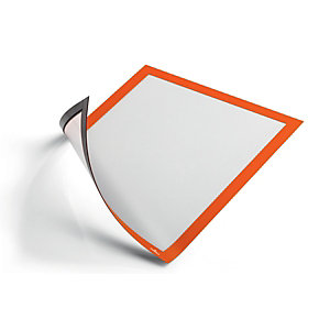 Durable Duraframe® Cornice portadocumenti magnetica, Formato A4, Arancione (confezione 5 pezzi)