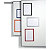 Durable Duraframe® Cornice portadocumenti magnetica, Formato A4, Rosso (confezione 5 pezzi) - 2