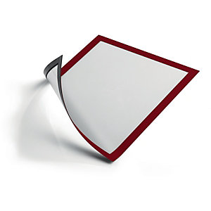 Durable Duraframe Marco magnético personalizable A4 - rojo (paquete de 5 unidades)