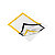 Durable Duraframe Pochette murale Cadre d'affichage adhésif A4 - Cadre jaune - Sachet de 2 - 3