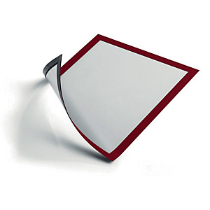 DURABLE Duraframe Pochette murale Cadre d'affichage magnétique A4 - Cadre rouge (lot de 5) DURABLE Duraframe Pochette murale Cadre d'affichage magnétique A4 - Cadre rouge (lot de 5)