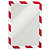Durable Duraframe® Security Marco adhesivo personalizable A4, rojo y blanco - 1