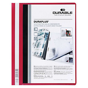 Durable Duraplus, Dossier fástener, A4, rojo