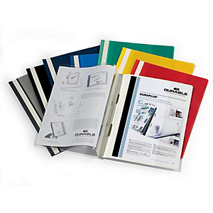 Durable Duraplus, Dossier fástener plástico, A4, PVC, 40 hojas, colores surtidos Durable Duraplus, Dossier fástener plástico, A4, PVC, 40 hojas, colores surtidos