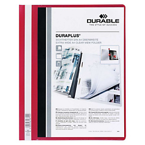 Durable Duraplus, Dossier fástener, A4, rojo Durable Duraplus, Dossier fástener, A4, rojo