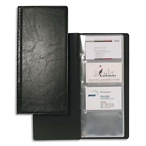 Durable Extraplano Tarjetero para 192 tarjetas, negro Durable Extraplano Tarjetero para 192 tarjetas, negro