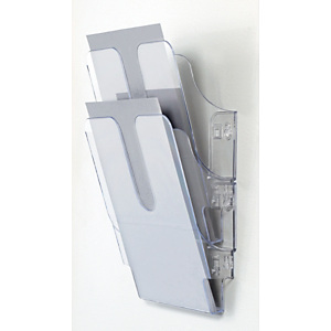 Durable Flexiplus 2 Espositore a 2 scomparti, A4, Trasparente Durable Flexiplus 2 Espositore a 2 scomparti, A4, Trasparente